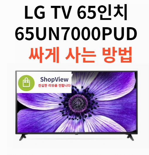 LG TV 65인치 65UN7000PUD  싸게 사는 방법